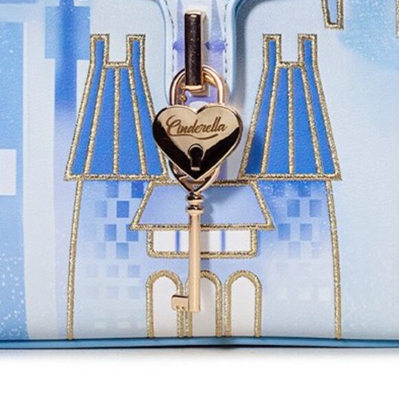 Danielle Nicole Disney Cinderella Royal Castle Crossbody Purse - Picture 6 of 8